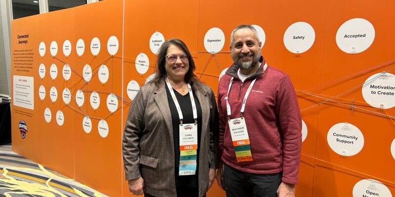 ASUG members Dawn Solomon and Mustansir Saifuddin.