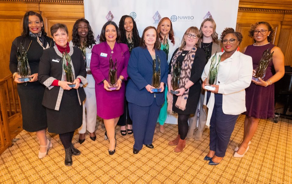 Back, from left: Andrea Stinson Oliver, Delphine Allen Drake, Sanaa Coit, Charmaine Brown, Laura Horwath, Tenicia Moulden. Front, from left: Charlon Sue Hibbard, Tanya Hill, Michelle Richards, Molly O’Meara, Princess Castleberry. (Photo Credit: Stinson Photography)