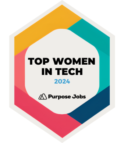 top women in tech 2024 logo